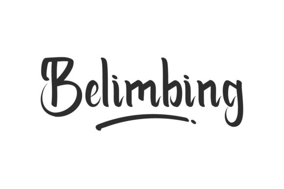 Belimbing: A Beautiful Handwritten Font