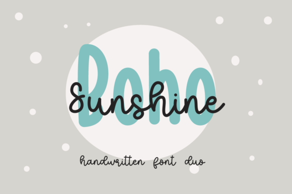 Boho Sunshine: A Friendly, Polished Font Duo for Real Small Business Branding