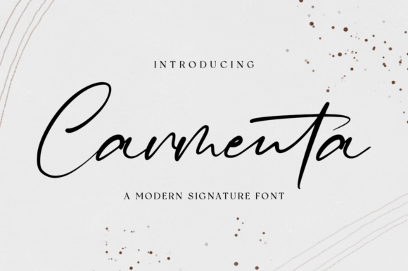 Carmenta Script Font for Handmade & Printable Creations