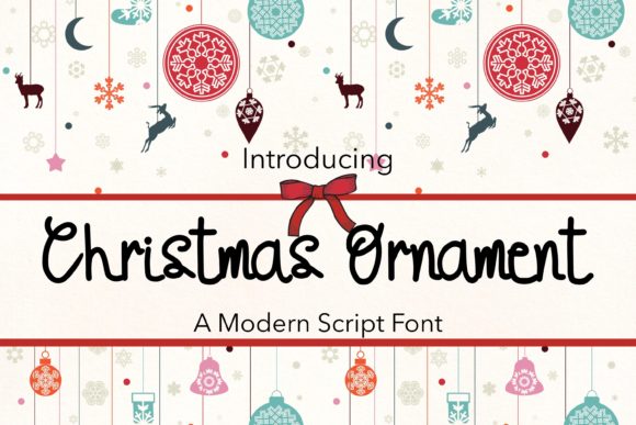 Christmas Ornament: A Whimsical Script Font for Holiday Campaigns