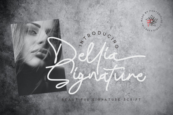 Dellia Signature: A Modern Script Font for Digital Branding