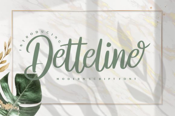 Detteline: A Handwritten Font for Impact
