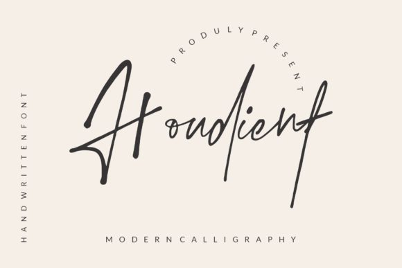 Houdient: A Classy Script Font for Modern Brand Identity