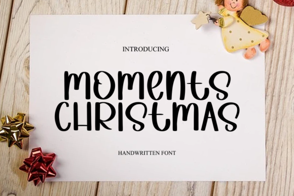 Moments Christmas Font for Creative Marketing