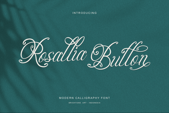 Rosallia Button: A Refined Script Font for Editorial Design
