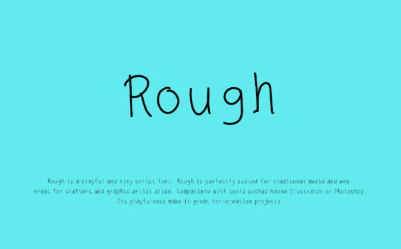 Rough: A Playful Script Font for Editorial Charm