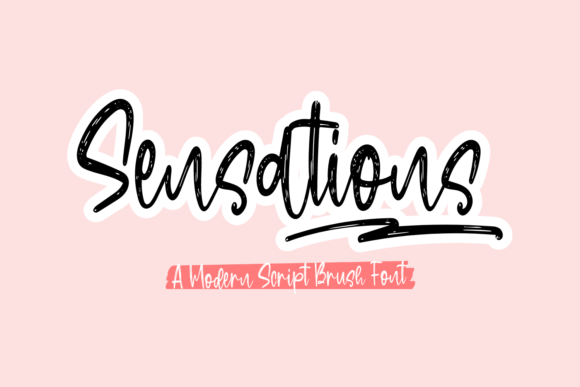 Sensations: A Playful Handwritten Font for Makers