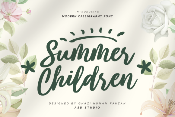 Summer Children: A Modern Script Font That Elevates Your Brand