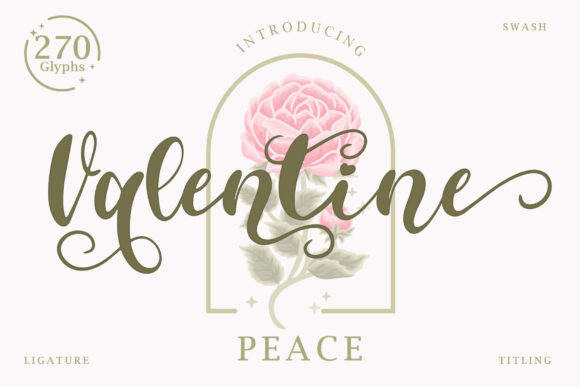 Valentine Peace Font for Elegant Design